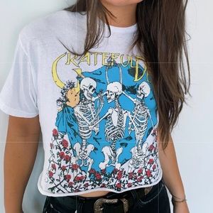 Grateful Dead Cropped Graphic Tee